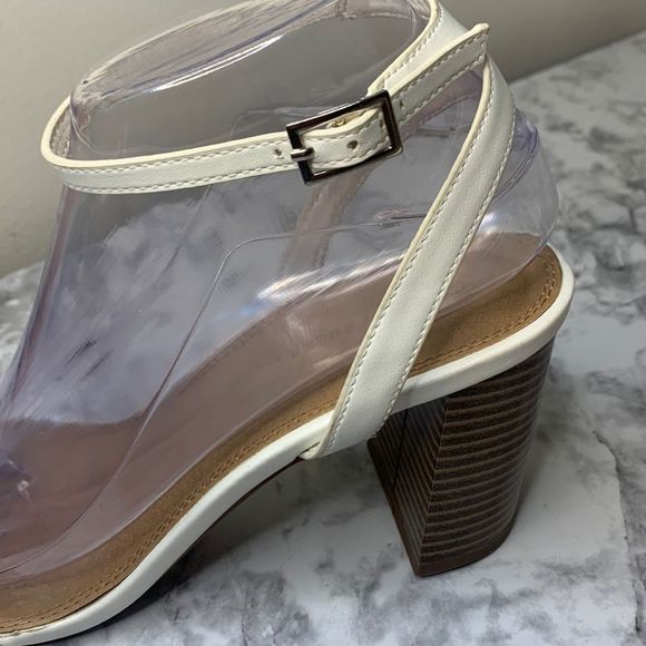 90's Y2K Chunky Heel, Square Toe Ankle Strap Heel in size 8.5 ASOS - Picture 2 of 16